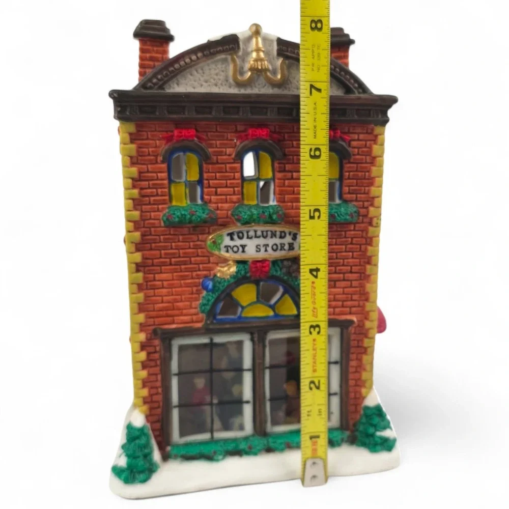 Santa's Workbench Tollund's Toy Store Interior View Lighted Village